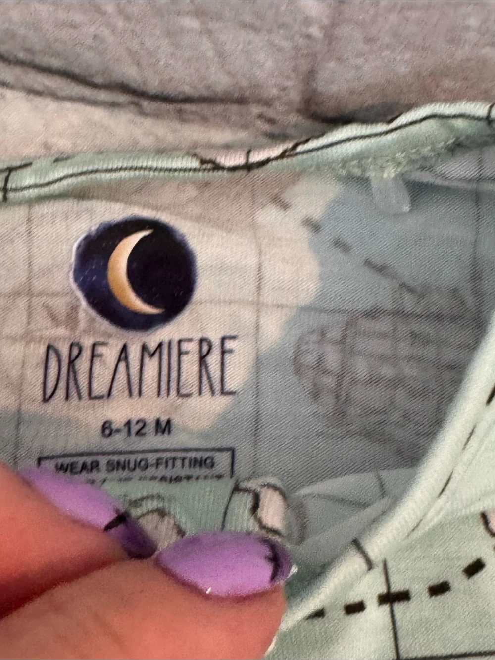 Dreamiere Map Pattern Bamboo Zippie Romper